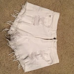 Size 27 KanCan White Shorts